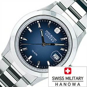 スイスミリタリー腕時計 SWISSMILITARY時計 SWISS MILITARY HANOWA 腕時計 スイス ミリタリー ハノワ 時計 エレガント ELEGANT メンズ ネイビー ML-100 正規品 人気 防水 メタル シルバー カレンダー 誕生日 新生活 プレゼント ギフト 観光 旅行 遠足 入学 卒業