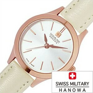 スイスミリタリー腕時計 SWISSMILITARY時計 SWISS MILITARY HANOWA 腕時計 スイス ミリタリー ハノワ 時計 プリモ PRIMO レディース ホワイト ML-413 正規品 人気 防水 革 レザー ベルト アイボリー ピンクゴールド 誕生日 プレゼント ギフト 2024 新生活 入学 卒業