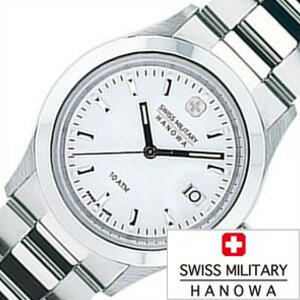 スイスミリタリー腕時計 SWISSMILITARY時計 SWISS MILITARY HANOWA 腕時計 スイス ミリタリー ハノワ 時計 エレガント ELEGANT メンズ ホワイト ML-99 正規品 人気 防水 メタル シルバー カレンダー 誕生日 新生活 プレゼント ギフト 観光 旅行 遠足 入学 卒業