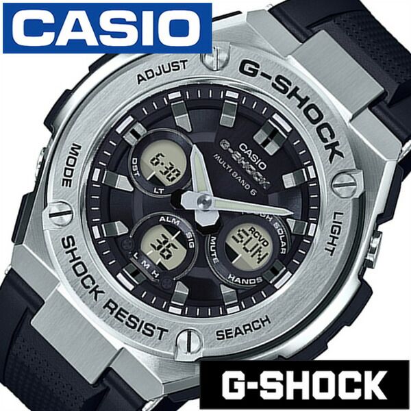 CASIO時計 CASIO 腕時計 時計ジーショック 頑丈な 時計 防塵 ジースチール G-SHOCK G-STEEL メンズ ブラック GST-W310-1AJF 正規品 ペアウォッチ Gショック ラバー カレンダー 電池交換不要 ソーラー 電波時計 ブランド プレゼント 新生活 入学 卒業