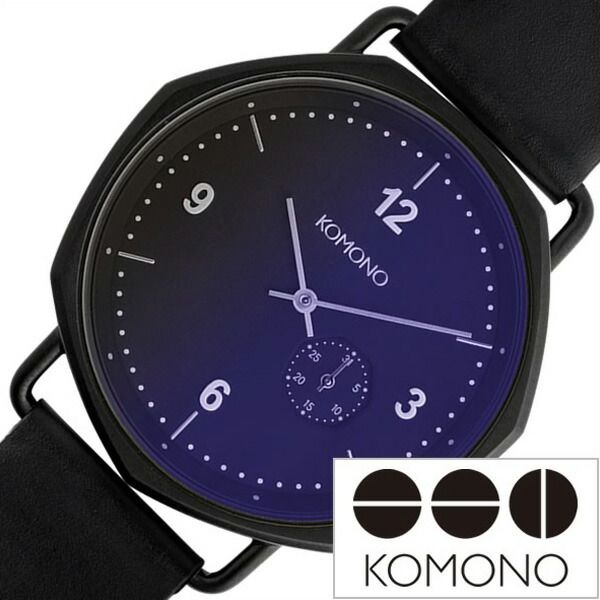 コモノ腕時計 KOMONO時計 KOMONO 腕時計 コモノ 時計 オルソン ミッドナイト ORSON MIDNIGHT メンズ レディース ネイビー KOM-W4151 正規品 人気 ブランド 革 レザー ベルト シンプル ブラック おしゃれ 防水 プレゼント ギフト 2024 観光 旅行 新生活