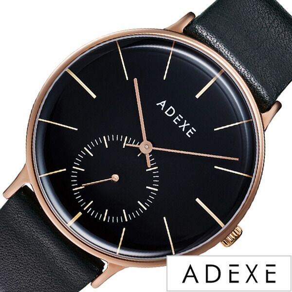 [当日出荷] スニーカーコーデにおすすめ カジュアル フォーマル ] アデクス腕時計 ADEXE時計 ADEXE 腕時計 アデクス 時計 グランデ GRANDE メンズ 防水 男性 大学生 ブラック .01868 ［人気 話題］[シンプル 腕時計 おしゃれ ブランド ] 新生活 プレゼント ギフト