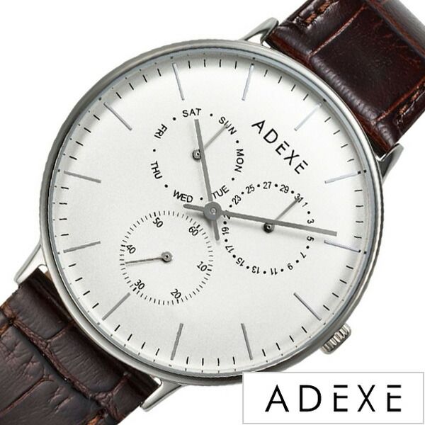 [ スニーカーコーデにおすすめ カジュアル フォーマル ] アデクス腕時計 ADEXE時計 ADEXE 腕時計 アデクス 時計 グランデ GRANDE メンズ 防水 男性 大学生 ホワイト 1884B-05 [ギフト プレゼント ]［人気 話題］[シンプル 腕時計][ おしゃれ ブランド ]