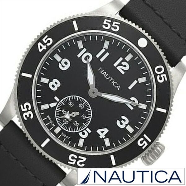 ノーティカ腕時計 NAUTICA時計 NAUTICA 腕時計 ノーティカ 時計 ヒューストン HOUSTON メンズ ブラック NAPHST002 正規品 人気 ブランド 防水 ビジネス 革 レザー ベルト スモールセコンド 誕生日 新生活 プレゼント ギフト 観光 旅行 遠足 入学 卒業