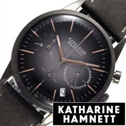 キャサリン ハムネット ビジネス腕時計 メンズ キャサリンハムネット腕時計 KATHARINEHAMNETT時計 KATHARINE HAMNETT キャサリン ハムネット 時計 クロノグラフ 6 CHRONOGRAPH メンズ ブラックグラデーション KH24H5-34 正規品 ブランド ファッション ブラウン 新生活 観光 旅行 遠足 入学 卒業