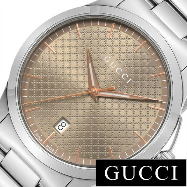 グッチ腕時計 GUCCI時計 GUCCI 腕時計 グッチ 時計 Gタイムレス G-TIMELESS メンズ ブラウン YA1264053 ペアウォッチ 人気 ブランド 高級 メタル 防水 リクルート 就活 名入れ 誕生日 新生活 プレゼント ギフト 旅行 遠足 入学 卒業