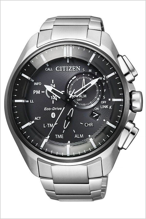 ソーラー シチズン腕時計 CITIZEN時計 CITIZEN 腕時計 シチズン 時計 エコ・ドライブ Eco-Drive Bluetooth メンズ ブラック BZ1041-57E [ 正規品 ブランド 着信通知 スマートウォッチ iPhone Android チタン ] 誕生日 新生活 プレゼント ギフト クリスマス 2022