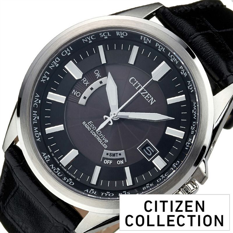 シチズン腕時計 CITIZEN 時計 CITIZEN 腕時計 シチズン 時計 コレクション エコ ドライブ COLLECTION ECO DRIVE メンズ ブラック CB0011-18E [ ソーラー 電波時計 ワールドタイム おしゃれ ブランド ] 誕生日 新生活 プレゼント ギフト クリスマス