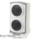 [あす楽]ロイヤルハウゼン腕時計 Royal hausen時計 Royal hausen 腕時計 ロイヤルハウゼン 時計 ワインディングマシーン Winding Machine 男性 女性 RH001WH [ 自動巻き上げ機 自動巻き 機械式 時計ケース ワインダー 2本巻き 2本 2連 縦型メタリック ]