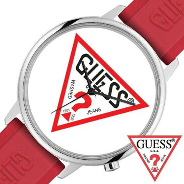 高校生 腕時計 メンズ ゲス腕時計 GUESS時計 GUESS ゲス 時計 ハリウッド Hollywood 彼氏 レディース 白 V1003M3 [ 正規品 人気 ブランド ペアウォッチ 韓国 ストリートファッション スニーカー Tシャツ レッド シリコン ] プレゼント ギフト 2022