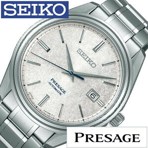 セイコープレザージュ腕時計 SEIKOPRESAGE時計 SEIKO PRESAGE 腕時計 セイコー プレザージュ 時計 メンズ 男性 彼氏 夫 シルバー SARA015 [ ラウンド カレンダー ビジネス シンプル カジュアル 限定モデル ] 新生活 プレゼント ギフト クリスマス 2022