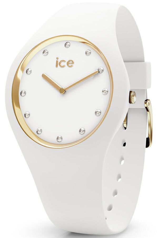 アイスウォッチ腕時計 ICE WATCH時計 WATCH 腕時計 アイスウォッチ 時計 コスモ ホワイト ゴールド 男性 女性 メンズ レディース ICE-016296 クリスタル シンプル デジタル プレゼント ギフト 観光 旅行 遠足 新生活 入学 卒業