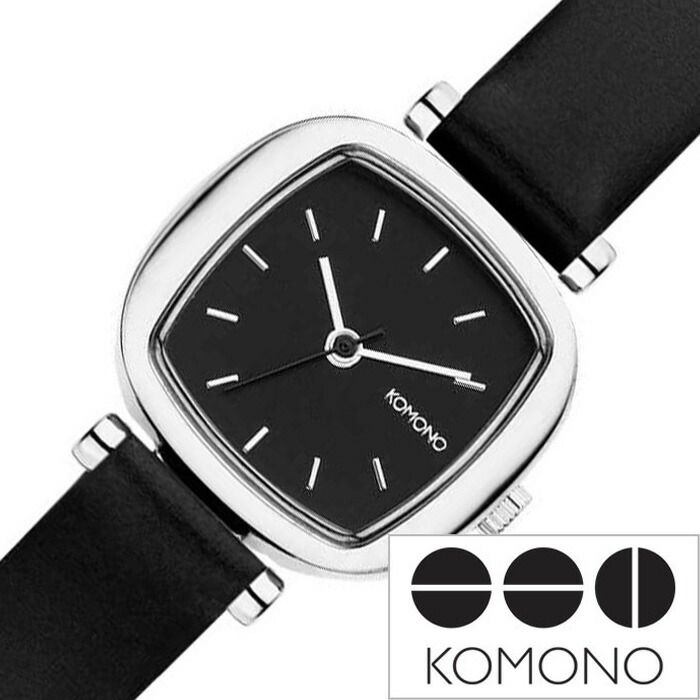 コモノ 【10%OFF \946-円引】コモノ腕時計 KOMONO時計 KOMONO 腕時計 コモノ 時計 マネーペニー MONEYPENNY レディース ブラック KOM-W1235 かわいい おしゃれ 革 レザー ベルト シンプル 四角 スクエア ブランド 誕生日 新生活 プレゼント ギフト 2024 観光 旅行 遠足 入学 卒業