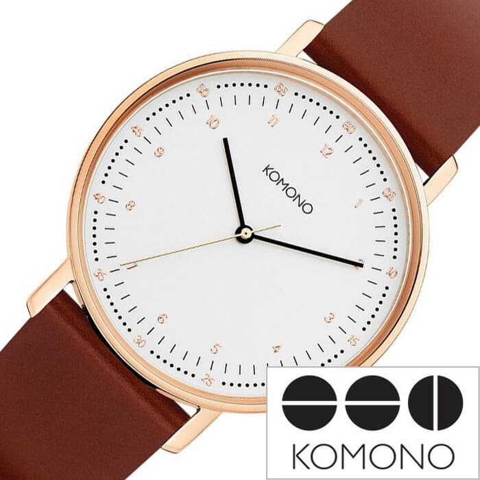 コモノ 【10%OFF \2,068-円引】コモノ腕時計 KOMONO時計 KOMONO 腕時計 コモノ 時計 ルイス LEWIS レディース 女性 彼女 妻 ホワイト KOM-W4073 かわいい おしゃれ 革 レザー ベルト シンプル 丸 ラウンド ブランド 新生活 プレゼント ギフト 2024 観光 旅行 遠足 入学 卒業