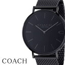 コーチ 腕時計（メンズ） コーチ腕時計 COACH時計 COACH 腕時計 コーチ 時計 チャールズ Charles メンズ カップル 彼氏 男性 ブラック CO-14602148 ブランド 防水 革ベルト レザー 安い 人気 おしゃれ 北欧 デザイン お洒落 シンプル プレゼント ギフト 観光 旅行 遠足 新生活 入学 卒業