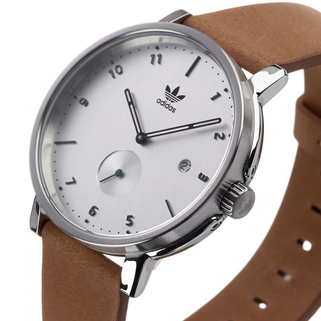 アディダス腕時計 adidas時計 adidas 腕時計 アディダス 時計 ディストリクトエルエックス2 DISTRICT_LX2 カップル 彼氏 男性 メンズ シルバー Z12-3039-00 ブランド 革ベルト レザー お洒落 シンプル プレゼント ギフト 旅行