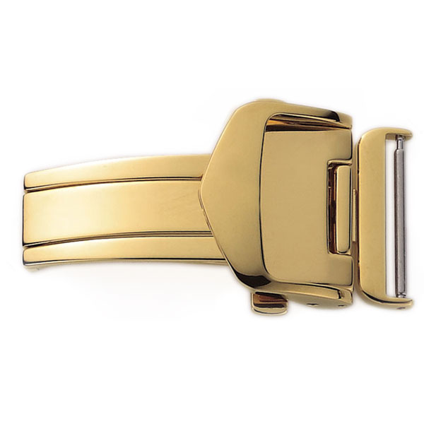 バンビDバックル 腕時計用バックル BAMBI Dバックル 腕時計用バックル 三つ折れプッシュ式 ベルト幅:16mm対応 メンズ 男性 彼氏 レディース ZG0007N [ 付け替え 簡単 ゴールド レザー用 革ベルト 時計 オシャレ ] 誕生日 新生活 プレゼント ギフト クリスマス 2022