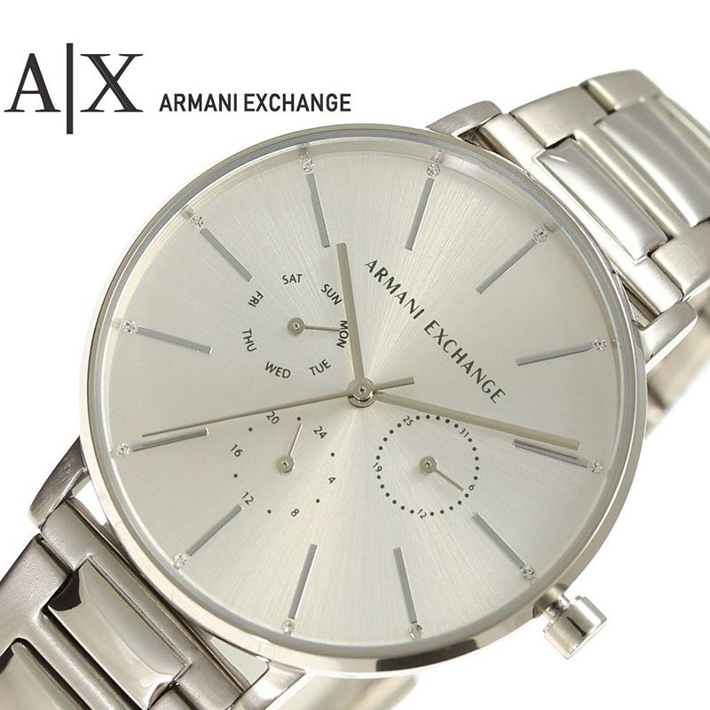 アルマーニ エクスチェンジ腕時計 ARMANI EXCHANGE時計 EXCHANGE 腕時計 エクスチェンジ 時計 レディース シルバー AX5551 ブランド 女性 彼女 スーツ ステンレス おしゃれ クロノ AX プレゼント ギフト 2024 観光 旅行 遠足 新生活 入学 卒業