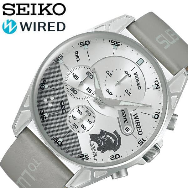 セイコー腕時計 SEIKO時計 SEIKO 腕時計 セイコー 時計 ワイアード WIRED メンズ 男性 シルバー AGAT730 [ 人気 ブランド おすすめ 防水 正規品 革 レザー 限定 レア コジマプロダクション コラボ おしゃれ かっこいい ] 新生活 プレゼント ギフト クリスマス 2022