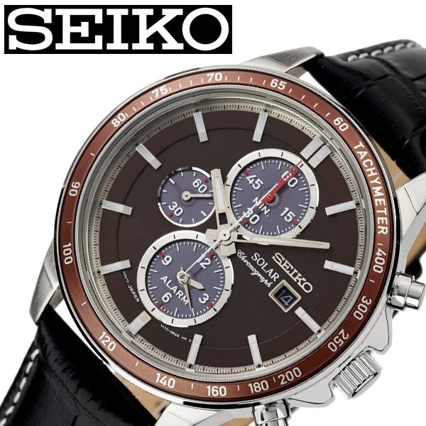 セイコー腕時計 SEIKO時計 SEIKO 腕時計 セイコー 時計 メンズ ブラウン SSC503P1 人気 ブランド 防水 ソーラー レザーベルト レザー 革ベルト クロノグラフ カレンダー 限定 社会人 スーツ 仕事 ビジネス時計 彼氏 大人 かっこいい 新生活 プレゼント ギフト 入学 卒業