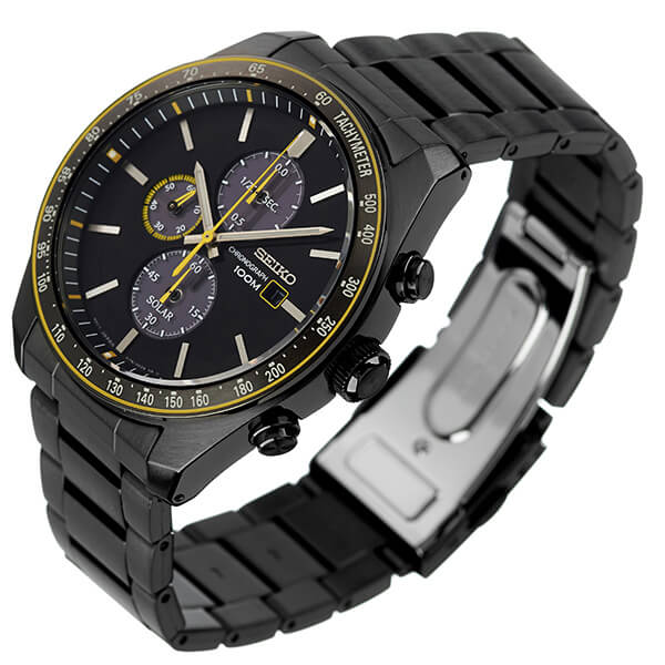 【3228円引き 割引 セール】セイコー腕時計 SEIKO時計 SEIKO 腕時計 セイコー 時計 メンズ ブラック 黒 SSC723P1 [ ブランド 防水 ソーラー ステンレスベルト 限定 スーツ 仕事 ビジネス時計 カレンダー 彼氏 かっこいい おしゃれ 上品 プレゼント ギフト ]
