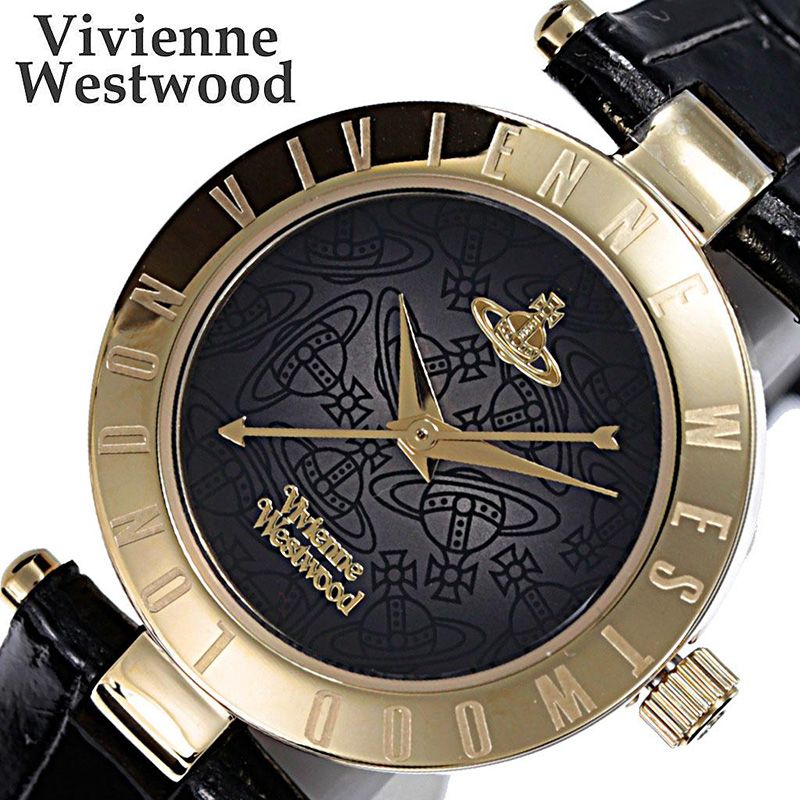 【10%OFF \2,970-円引】ヴィヴィアンウエストウッド腕時計 VivienneWestwood時計 Vivienne Westwood 腕時計 ヴィヴィアン ウエストウッド 時計 ビビアン レディース 女性 ブラック VV092BKBK ブランド 防水 革ベルト レザー レトロ おしゃれ プレゼント 新生活 入学 卒業