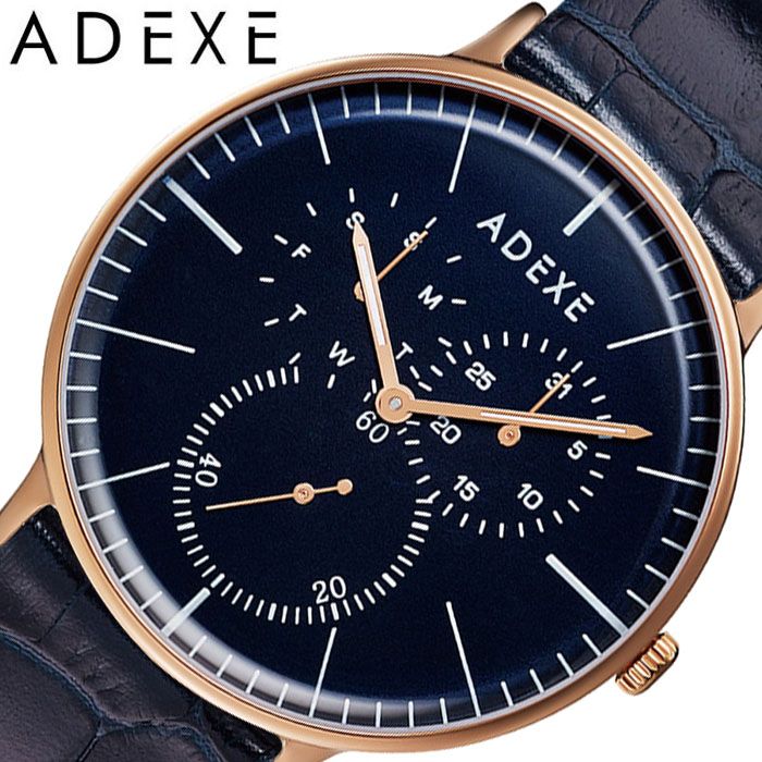 [当日出荷] アデクス腕時計 ADEXE時計 ADEXE 腕時計 アデクス 時計 グランデ GRANDE メンズ ネイビー 1868A-10-JP19JN [ 正規品 人気 ブランド 流行 インスタ インスタ映え オシャレ ファッション お揃い ペア おそろい 北欧 上品 シンプル スーツ プレゼント ギフト ]