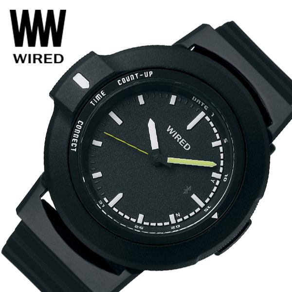 ワイアード 5年保証 セイコー腕時計 SEIKO時計 SEIKO 腕時計 セイコー 時計 ワイアード ツーダブ WIRED WW TYPE01 ON メンズ ブラック 黒 AGAB401 正規品 ブランド 防水 ファッション おしゃれ Bluetooth 高機能 新生活 プレゼント ギフト 旅行 遠足 入学 卒業