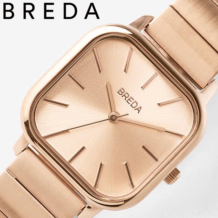 ブレダ腕時計 BREDA時計 BREDA 腕時計 ブレダ 時計 エステル ESTHER レディース ローズゴールド BREDA-1735D 正規品 新作 人気 ブランド 高級 スクエア 四角 シンプル クラシカル 可愛い オシャレ スーツ 仕事 誕生日 プレゼント ギフト