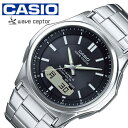 ウェーブ CASIO 腕時計 カシオ 時計 ウェーブセプター WAVE CEPTOR メンズ ソーラー電波 防水 ブラック WVA-M630D-1AJF ブランド 正規品 電波 ソーラー カレンダー アラーム アナデジ おしゃれ プレゼント ギフト 2024 観光 旅行 遠足 新生活 入学 卒業