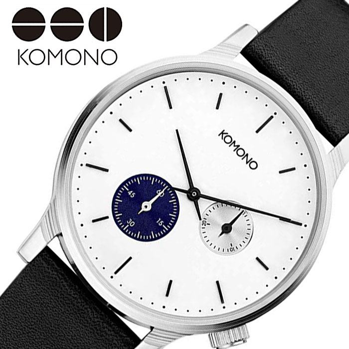 コモノ 【10%OFF \1,628-円引】コモノ腕時計 KOMONO時計 KOMONO 腕時計 コモノ 時計 ウィンストン ダブル サブス WINSTON DOUBLE SUBS レディース 女性 ホワイト KOM-W3051 人気 ブランド おすすめ カジュアル おしゃれ 個性的 シンプル シック 新生活 プレゼント ギフト 旅行 遠足