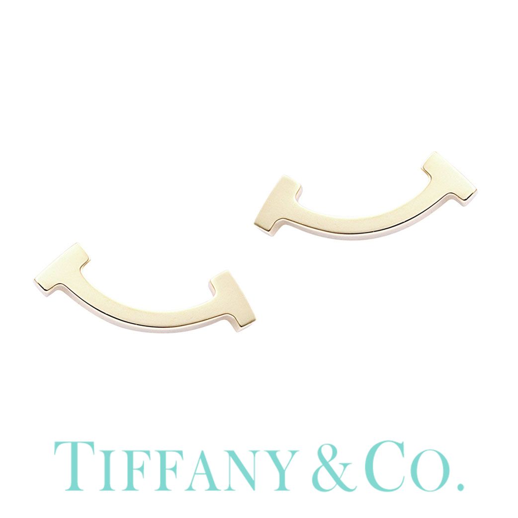 Tスマイル ティファニー ピアス Tiffany＆co ジュエリー Tcollection Tiffany T レディース 36667273 [ 誕生日 プレゼント 女性 ブランド ギフト おしゃれ 人気 シンプル Tコレクション K18 18金 ゴールド ] TPI PT10