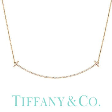 Tスマイル (純正紙袋＆BOX付き) ティファニー K18 シンプル ゴールド 金属アレルギー レディース ネックレス Tiffany＆co ブランド Tコレクション Tiffany T 34946086 [ 女性 彼女 誕生日 プレゼント ギフト おしゃれ 人気 ペンダント ダイヤモンド 18金 ] PT10