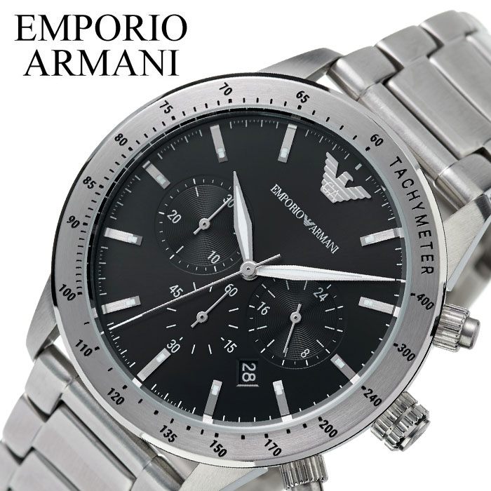 ݥ ӻ    ͵ ݥꥪޡӻ EMPORIO ARMANI ݥꥪ ޡ  AR11241 ֥ ץ  Ż Υ ᥿٥   ץ쥼 ե ­   ´