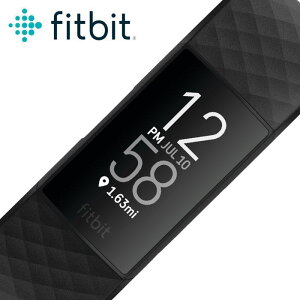 fitbit 腕時計 フィットビット 時計 チャージ4 charge4 歩数計 レディース 女性 男女兼用 液晶 デジタル FB417BKBK [ 人気 ブランド 正規品 防水 スマートウォッチ アウトドア スポーツ ランニング マラソン ジム 水泳 プール 健康 ] 新生活 プレゼント ギフト