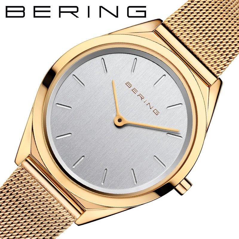 【10%OFF 2640円引】 ベーリング 腕時計 ウルトラスリム BERING 時計 Ultra Slim レディース シルバー 17031-334 人気 おすすめ 大人 おしゃれ かわいい 華奢 シンプル クラシック ドレス カジュアル フォーマル ビジネス 仕事 ゴールド ホワイトデー ギフト
