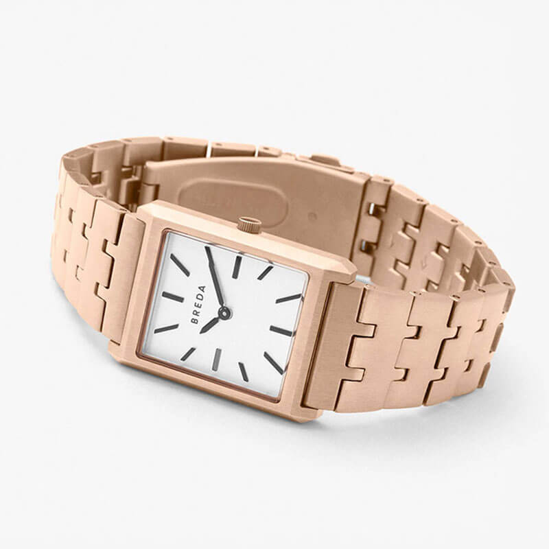 アンティーク風ウォッチ 小さい 腕時計 メタルベルト スクエア型 女性 秒針 BREDA時計 BREDA ブレダ 時計 ヴァージル VIRGIL レディース ホワイト BREDA-1740D 正規品 ブランド レトロ ヴィンテージ 華奢 誕生日 プレゼント ホワイトデー ギフト 入学