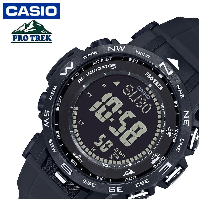 (電池交換不要) ソーラー 電波時計 CASIO 腕時計 カシオ 時計 プロトレック クライマーライン PROTREK Climber Line メンズ 男性 ブラック PRW-30Y-1BJF [ 人気 おしゃれ デジタル 防水 頑丈 山 登山 釣り 海 川 陸上競技 ] 新生活 プレゼント ギフト クリスマス 2022