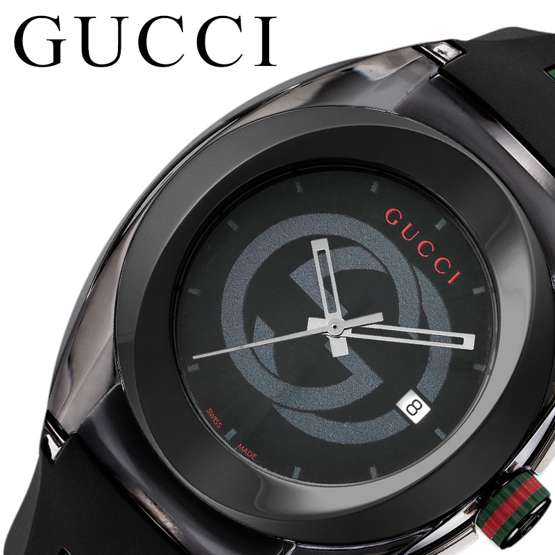 楽天ブランドアクセと腕時計のカプセルグッチ腕時計 GUCCI時計 GUCCI 腕時計 グッチ 時計 シンク SYNC メンズ 男性 父 YA137107A 人気 おすすめ 高級 ブランド 大人 かわいい シェリーライン カラフル カジュアル ペアウォッチ ペアコーデ お揃い 彼氏 新生活 プレゼント ギフト 入学 卒業