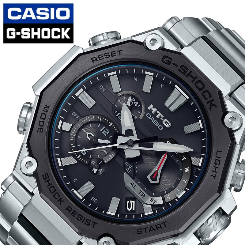 [ 5年保証 ][ 電池交換不要 ] CASIO 腕時計 カシオ 時計 ジーショック G-Shock MT-G メンズ 男性 ブラック MTG-B2000D-1AJF [ 正規品 Gショック エムティージー 耐衝撃 耐振動 MTG タフネス メタル 樹脂 ソーラー 電波時計 人気 ブランド 新生活 プレゼント ギフト ]