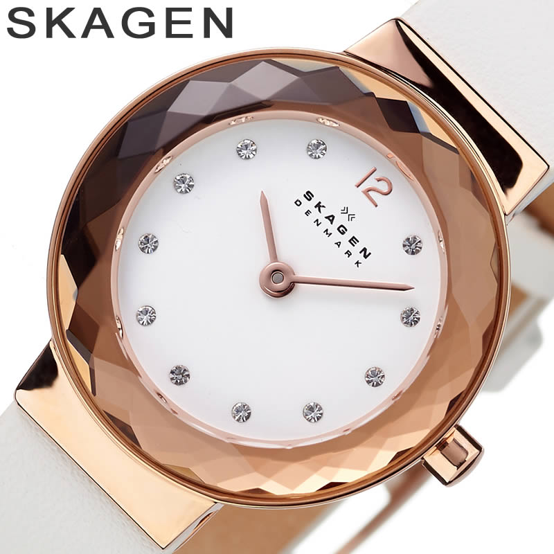 スカーゲン腕時計 SKAGEN時計 SKAGEN 腕時計 スカーゲン 時計 レオノラ LEONORA レディース 女性 ホワイト SKW2769 人気 おしゃれ かわいい 北欧デザイン ラウンド シンプル ブランド ファッシ…