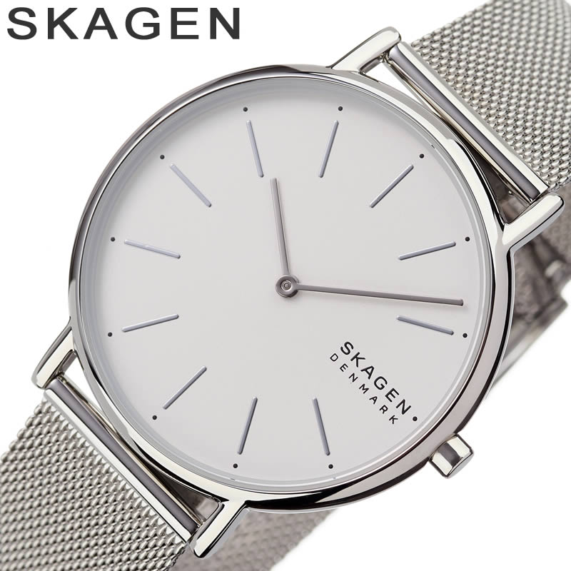 スカーゲン腕時計 SKAGEN時計 SKAGEN 腕時計 スカーゲン 時計 シグネチャー SIGNATUR ホワイト SKW2785 人気 おしゃれ かわいい 北欧 ラウンド アナログ シンプル カジュアル ブランド ファッション 学生 大学生 プレゼント ギフト 観光 旅行 遠足 新生活 入学 卒業