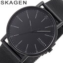 スカーゲン腕時計 SKAGEN時計 SKAGEN 腕時計 スカーゲン 時計 シグネチャー SIGNATUR ユニセックスブラック SKW6579 人気 かわいい 北欧 ラウンド アナログ シンプル ブランド ファッション 学生 大学生 プレゼント ギフト 旅行 新生活