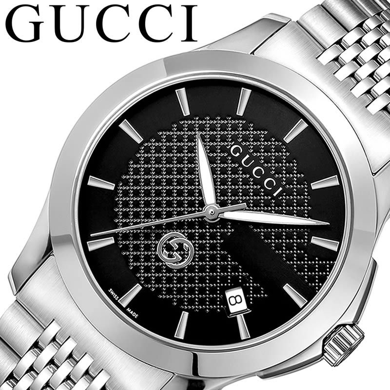 グッチ ビジネス腕時計 メンズ グッチ腕時計 GUCCI時計 GUCCI 腕時計 グッチ 時計 ジータイムレス G-Timeless メンズ 男性 ブラック YA1264106 人気 おすすめ 高級 ブランド 大人 メタル ベルト クラシック フォーマル ドレス ビジネス 就職 仕事 彼氏 恋人 プレゼント ギフト 新生活 入学 卒業