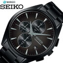 [ 5年保証 ] セイコー腕時計 SEIKO時計 SEIKO 腕時計 セイコー 時計 ワイアード トウキョウソラ WIRED TOKYO SORA メンズ ブラック AGAT441 [ ラウンド シンプル ビジネス ファッション カジュアル 社会人 記念日 誕生日 プレゼント ギフト ] 人気 ブランド クリスマス その1