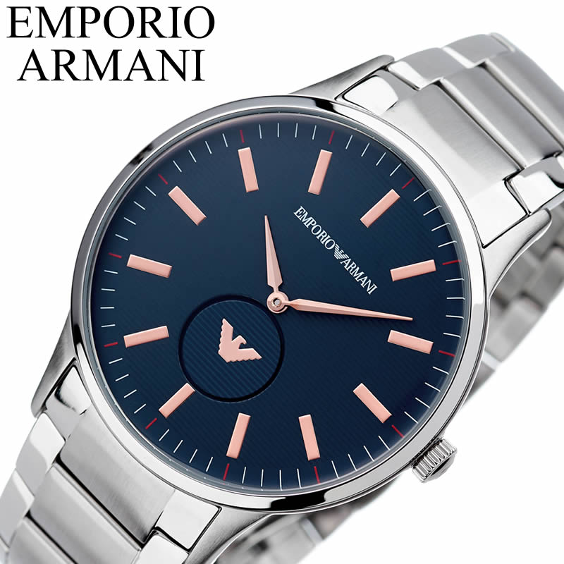 エンポリオ・アルマーニ 腕時計（メンズ） EMPORIO ARMANI 腕時計 エンポリオ アルマーニ 時計 レナート RENATO メンズ 男性 ネイビー AR11137 人気 ブランド 海外 カジュアル ファッション おしゃれ 大人 仕事 ビジネス ゴージャス 高級 フォーマル プレゼント ギフト 2024 観光 旅行 遠足 新生活 入学 卒業