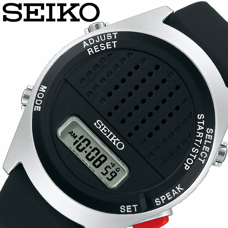 5年保証 セイコー腕時計 SEIKO時計 SEIKO 腕時計 セイコー 時計 音声デジタルウオッチメンズ ブラック SBJS015 正規品 おしゃれ ファッション 音声 デジタル プレゼント ギフト 人気 ブランド …