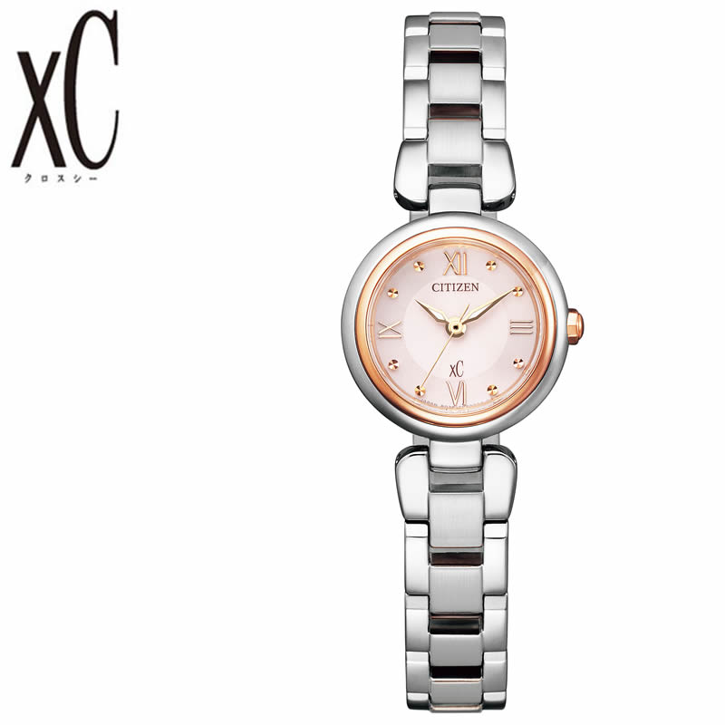 xC - 【最大9,400円引き】【20％OFF】[ 7年延長保証対象 ] ソーラー シチズン 腕時計 レディース カレンダー 日付 5気圧防水 5気圧 日常生活防水 エコドライブ エコ・ドライブ 軽量 軽い 細い 華奢 小さい ピンク ステンレス スチール 女性 CITIZEN 誕生日 プレゼント