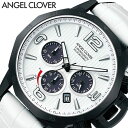 電池交換不要 Angel Clover 腕時計 エンジェルクローバー 時計 タイムクラフトソーラー TIME CRAFT SOLAR メンズ 男性 ホワイト NTS45BWH-WH 正規品 新作 人気 ブランド ソーラー クロノグラフ…