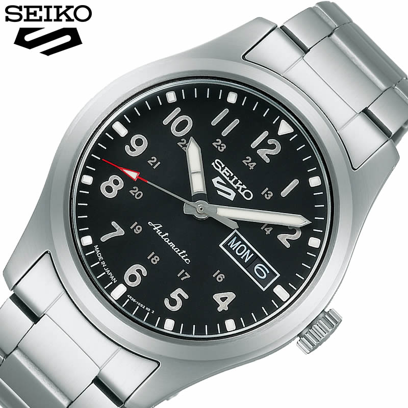 セイコー 腕時計 セイコー ファイブ スポーツ フィールド スポーツスタイル SEIKO Seiko 5 Sports FIELD SPORTS STYLE 男性 ブラック シルバー 時計 SBSA111 人気 おすすめ おしゃれ ブランド プレゼント ギフト クリスマス